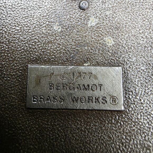 Vintage 1977 Bergamot Brass Works Bass Fish Belt Buckle Made In USA Fishing Gift - Picture 7 of 13